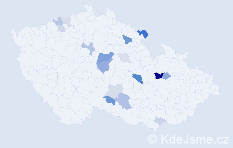Příjmení: 'Brosová', počet výskytů 28 v celé ČR