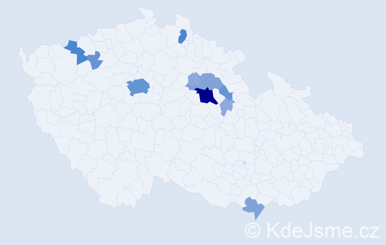 Příjmení: 'Picko', počet výskytů 31 v celé ČR