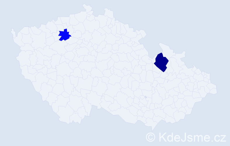 Příjmení: 'Réová', počet výskytů 6 v celé ČR