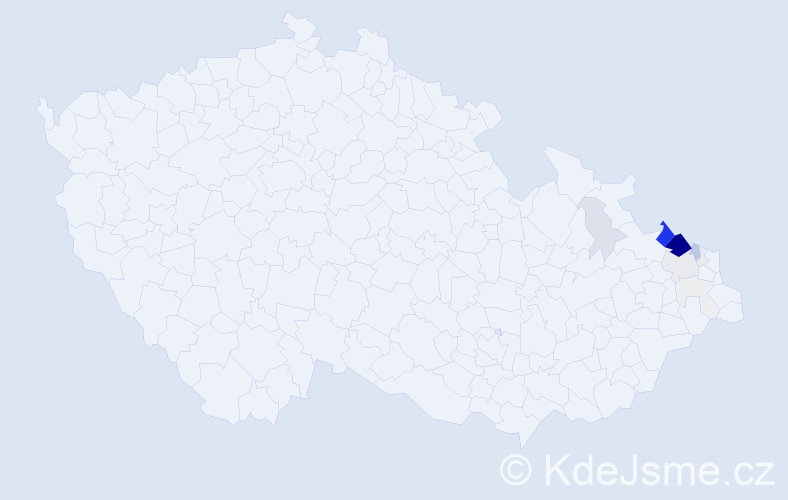 Příjmení: 'Zlotá', počet výskytů 76 v celé ČR