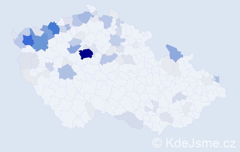 Příjmení: 'Beňáková', počet výskytů 295 v celé ČR