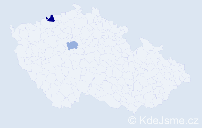 Příjmení: 'Balev', počet výskytů 4 v celé ČR