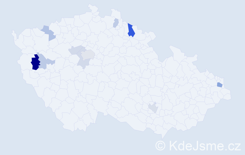 Příjmení: 'Felberová', počet výskytů 20 v celé ČR