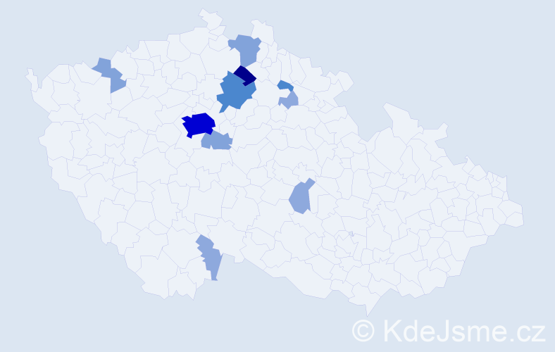 Příjmení: 'Vytvarová', počet výskytů 32 v celé ČR