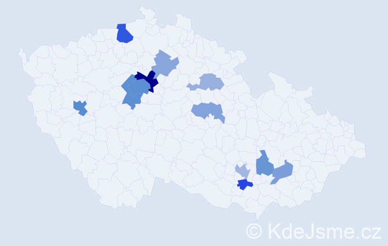 Příjmení: 'Kokhan', počet výskytů 35 v celé ČR