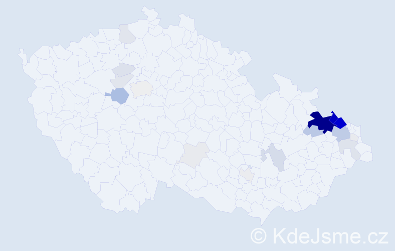 Příjmení: 'Kremser', počet výskytů 122 v celé ČR