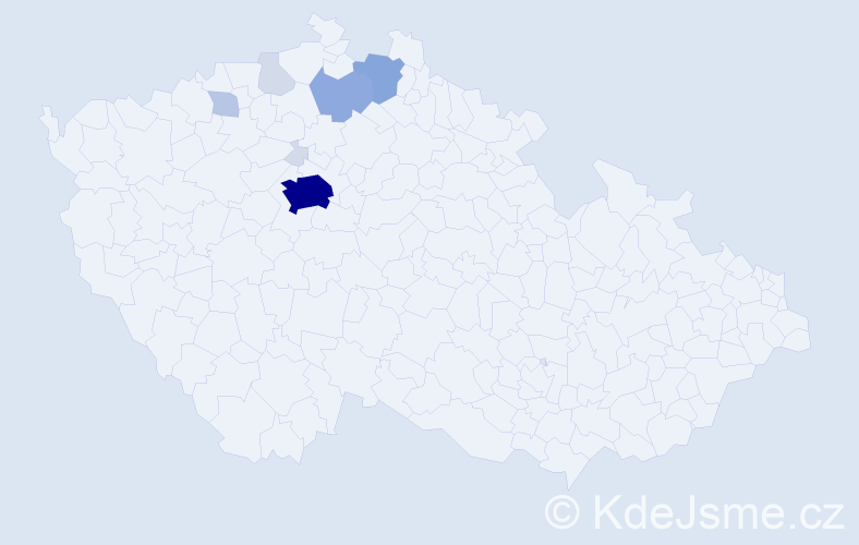 Příjmení: 'Sibřinová', počet výskytů 28 v celé ČR