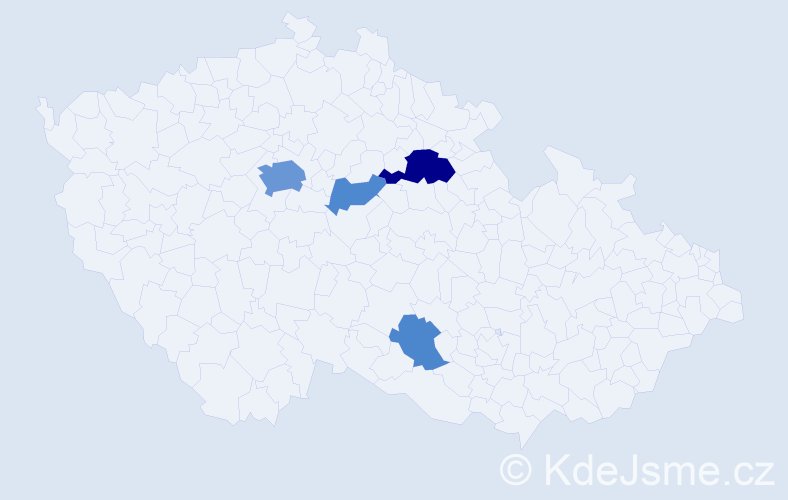 Příjmení: 'Bashta', počet výskytů 12 v celé ČR