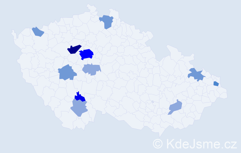 Příjmení: 'Rozner', počet výskytů 29 v celé ČR