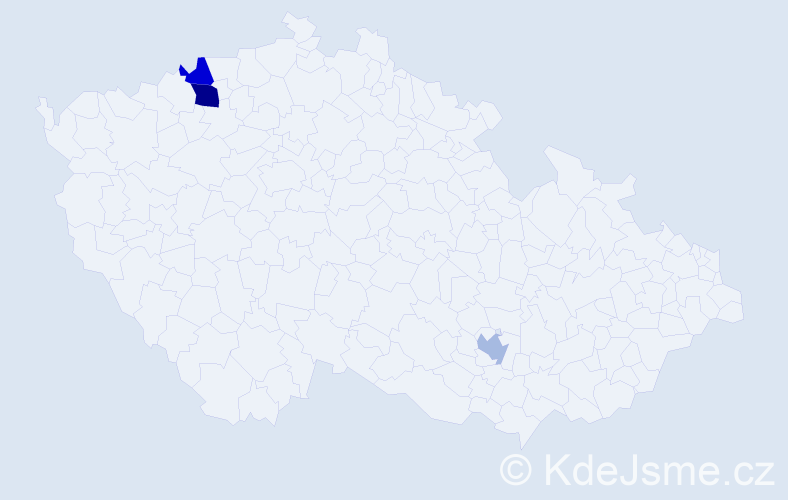 Příjmení: 'Csengeri', počet výskytů 4 v celé ČR