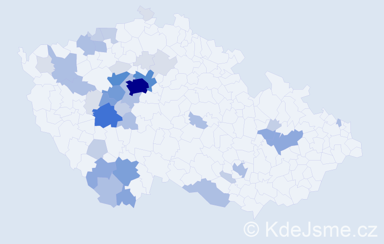 Příjmení: 'Falc', počet výskytů 141 v celé ČR
