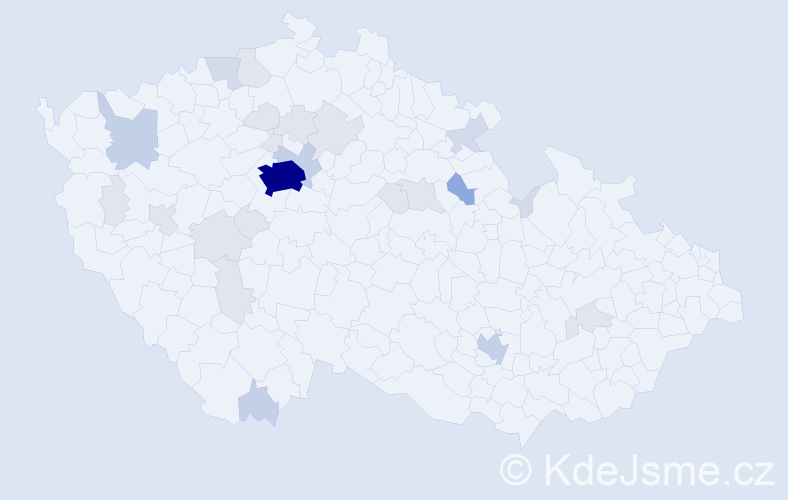 Příjmení: 'Kozlov', počet výskytů 71 v celé ČR