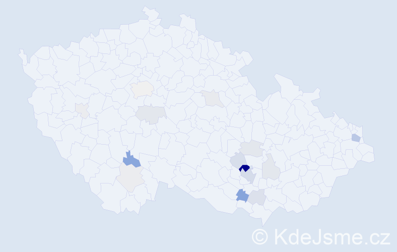 Příjmení: 'Cebák', počet výskytů 43 v celé ČR