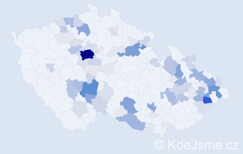 Příjmení: 'Pavlát', počet výskytů 354 v celé ČR