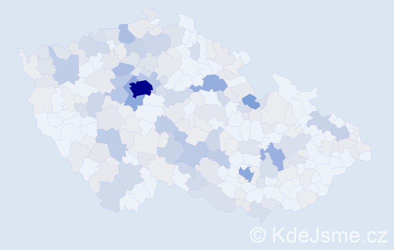 Příjmení: 'Malečková', počet výskytů 714 v celé ČR