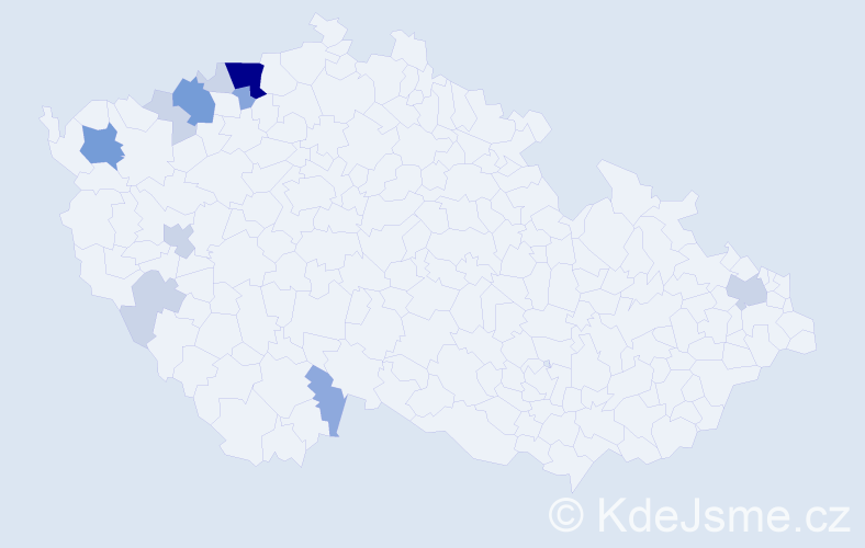 Příjmení: 'Ádiová', počet výskytů 31 v celé ČR