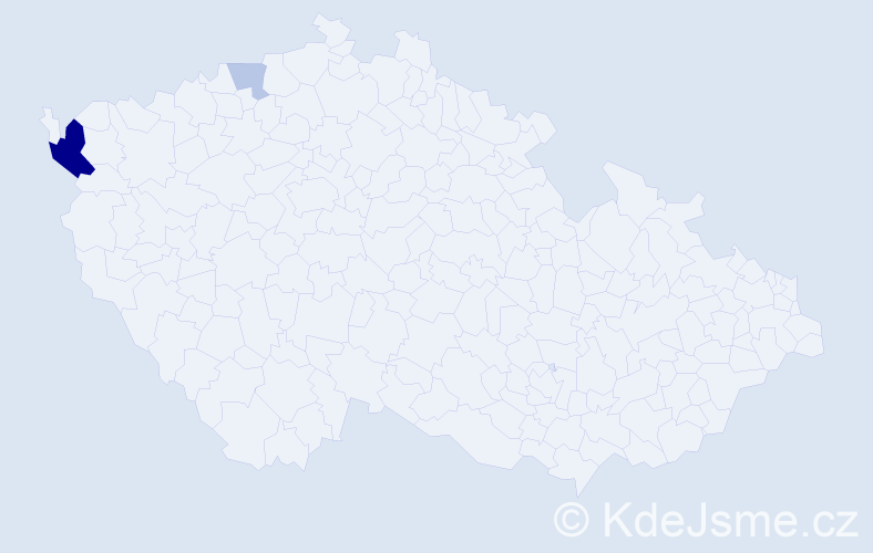 Příjmení: 'Irlweg', počet výskytů 6 v celé ČR
