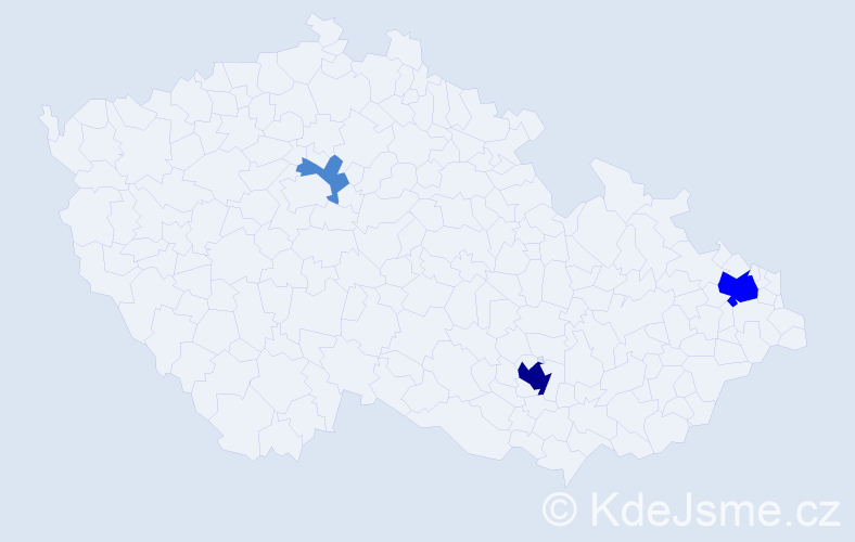 Příjmení: 'Utratová', počet výskytů 6 v celé ČR