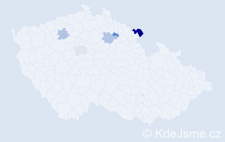 Příjmení: 'Wik', počet výskytů 10 v celé ČR