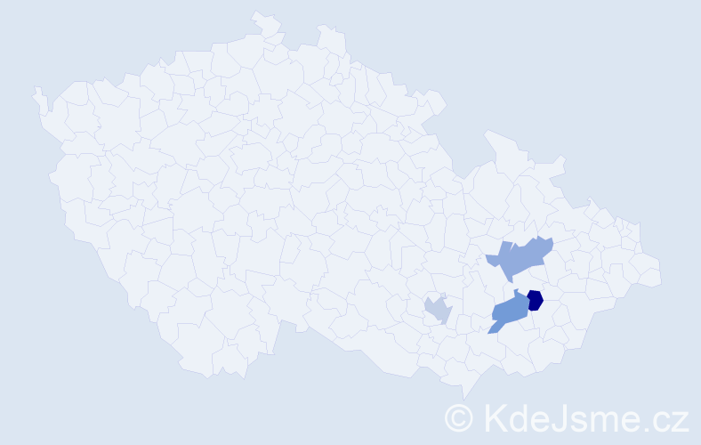 Příjmení: 'Styková', počet výskytů 4 v celé ČR