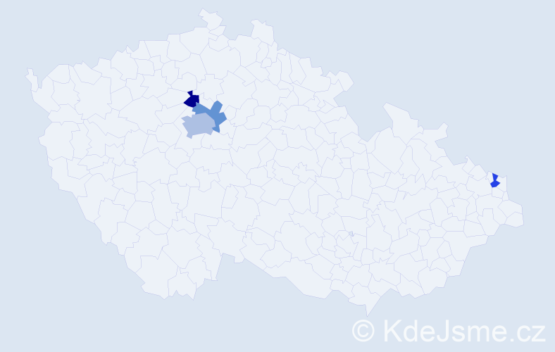 Příjmení: 'Shyman', počet výskytů 6 v celé ČR
