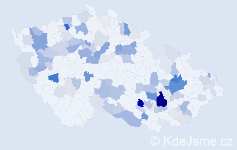 Příjmení: 'Reichová', počet výskytů 325 v celé ČR