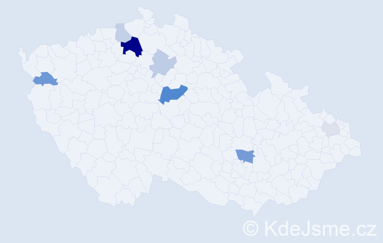 Příjmení: 'Labai', počet výskytů 17 v celé ČR