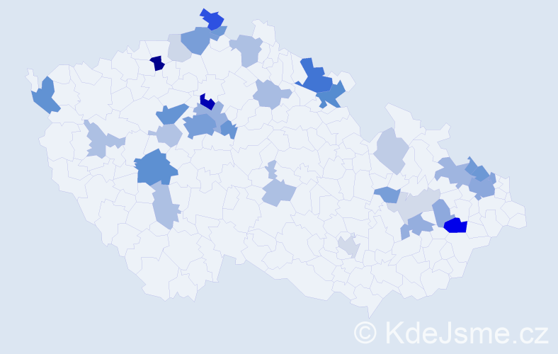 Příjmení: 'Philippová', počet výskytů 99 v celé ČR
