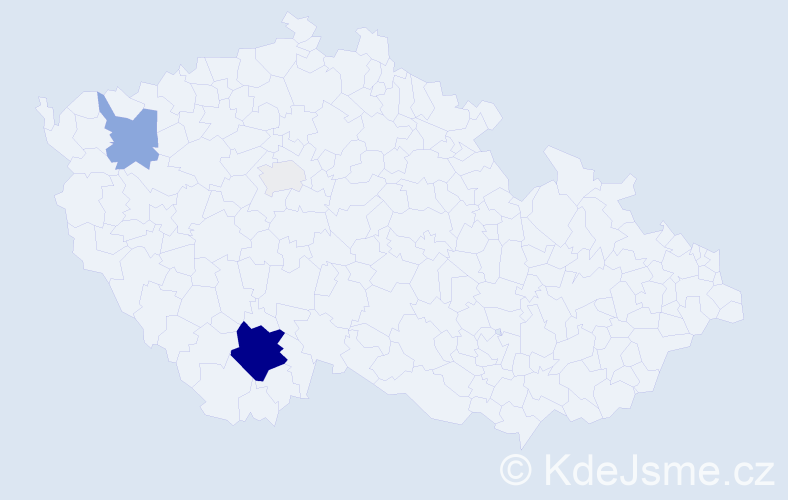 Příjmení: 'Persan', počet výskytů 16 v celé ČR