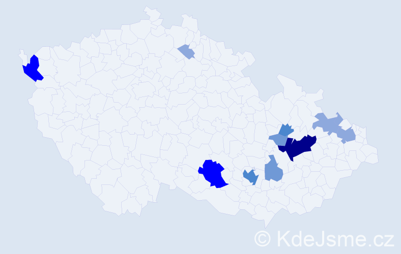 Příjmení: 'Seichter', počet výskytů 28 v celé ČR