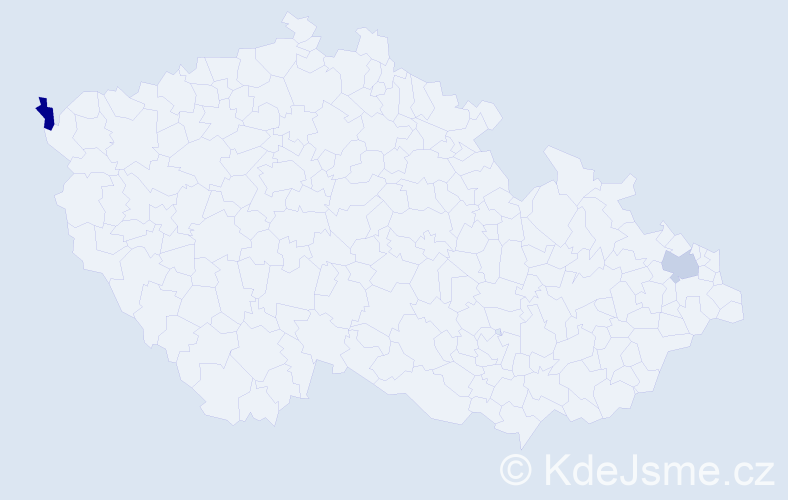 Příjmení: 'Kopruščáková', počet výskytů 4 v celé ČR