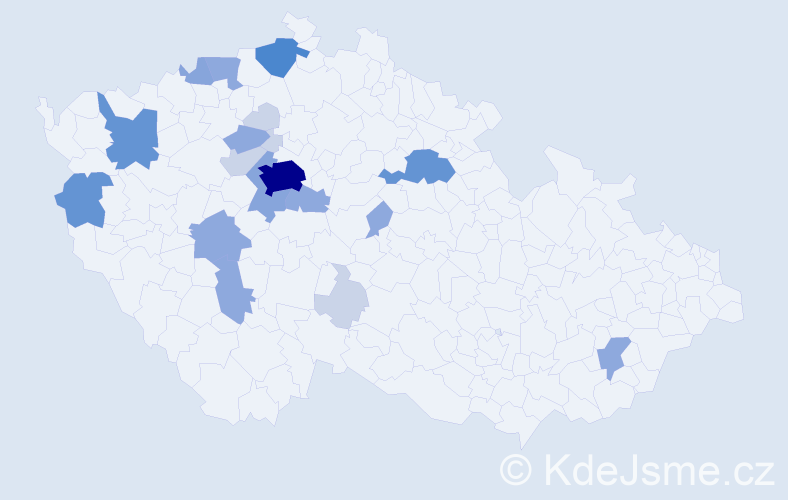 Příjmení: 'Masner', počet výskytů 58 v celé ČR