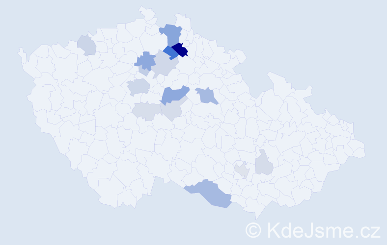 Příjmení: 'Cidlinská', počet výskytů 66 v celé ČR