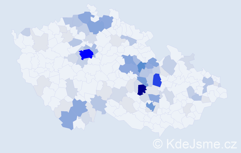 Příjmení: 'Šejnoha', počet výskytů 299 v celé ČR