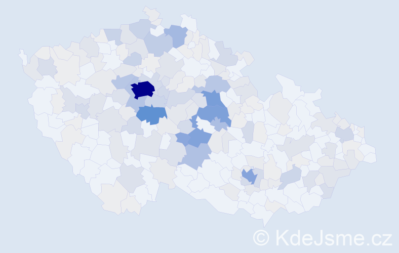Příjmení: 'Vašáková', počet výskytů 765 v celé ČR