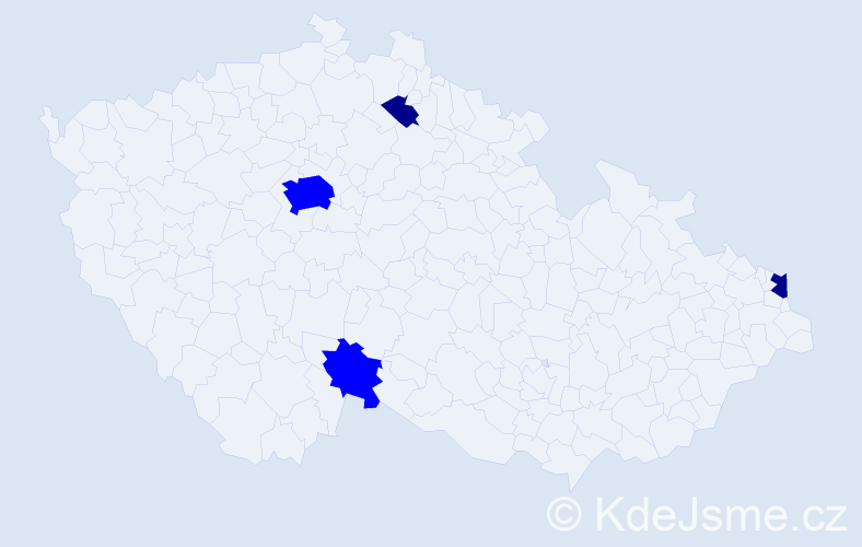 Příjmení: 'Fecurka', počet výskytů 6 v celé ČR