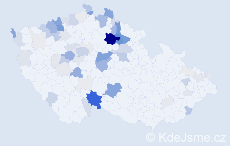 Příjmení: 'Šamková', počet výskytů 272 v celé ČR