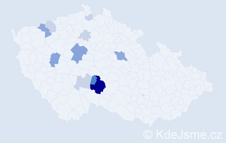 Příjmení: 'Pilská', počet výskytů 36 v celé ČR
