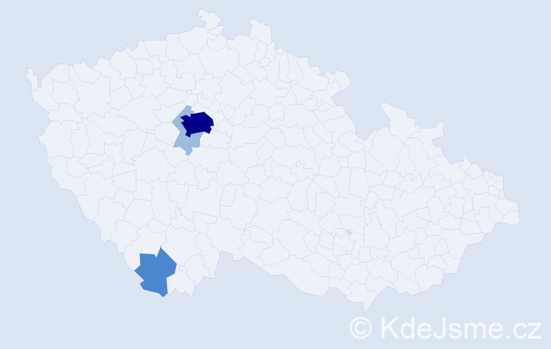 Příjmení: 'Panast', počet výskytů 7 v celé ČR
