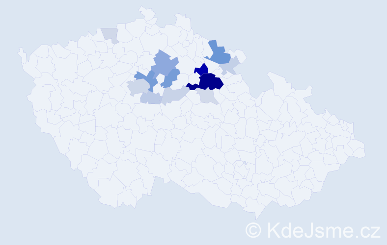 Příjmení: 'Erbsová', počet výskytů 47 v celé ČR
