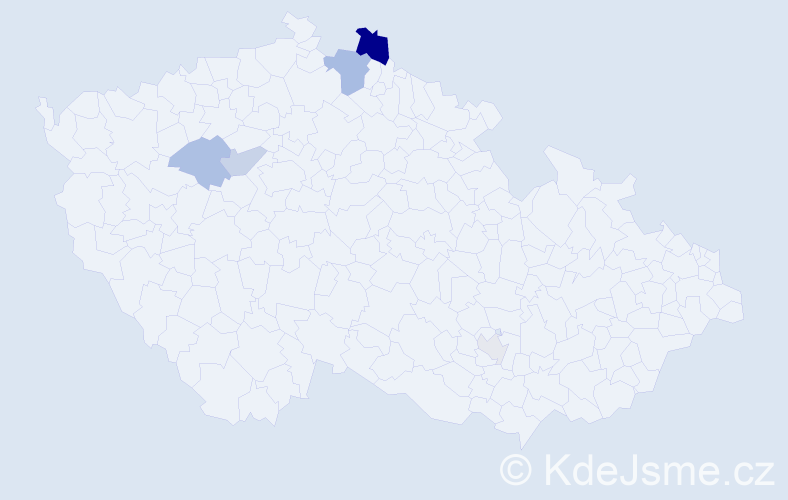 Příjmení: 'Cýrusová', počet výskytů 24 v celé ČR