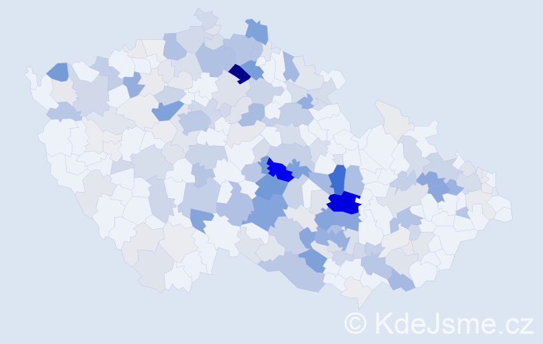 Příjmení: 'Holasová', počet výskytů 865 v celé ČR