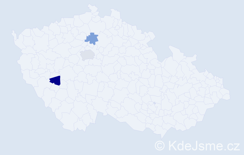 Příjmení: 'Diesel', počet výskytů 4 v celé ČR