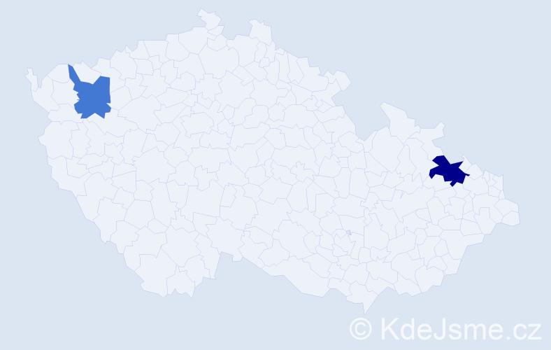 Příjmení: 'Peršin', počet výskytů 3 v celé ČR
