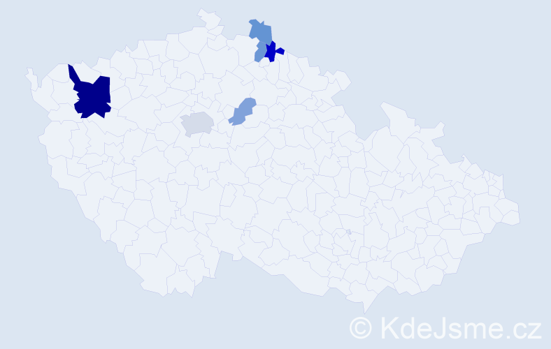 Příjmení: 'Kobilák', počet výskytů 18 v celé ČR