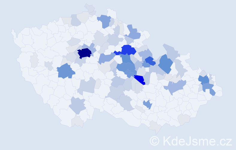 Příjmení: 'Mlynářová', počet výskytů 394 v celé ČR