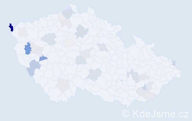 Příjmení: 'Pleško', počet výskytů 70 v celé ČR