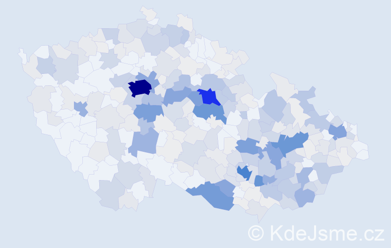 Příjmení: 'Kohoutek', počet výskytů 1477 v celé ČR