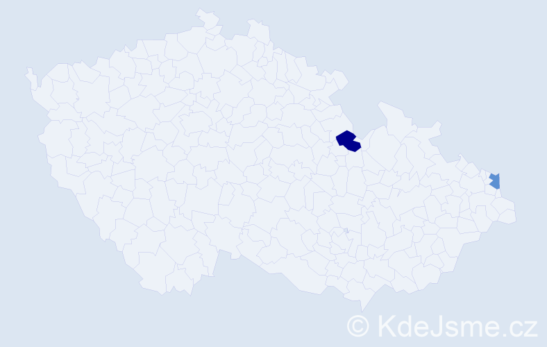 Příjmení: 'Burzyński', počet výskytů 2 v celé ČR