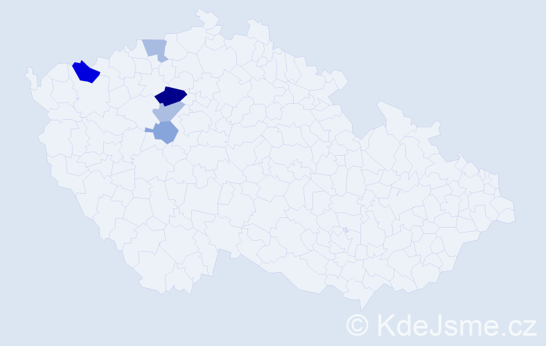 Příjmení: 'Hasselbauerová', počet výskytů 8 v celé ČR
